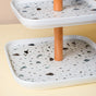 Terrazzo 3 Tier Cake Stand White And Black