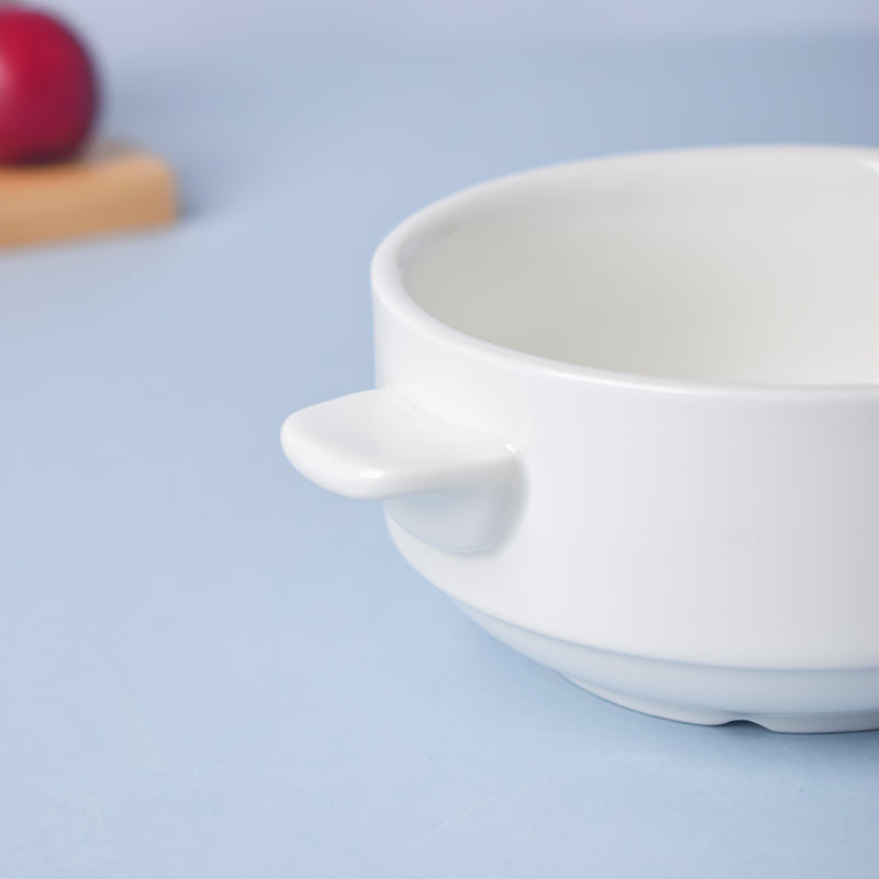 Classic White Soup Bowl 200 ml - Bowl, soup bowl, ceramic bowl, snack bowls, curry bowl, popcorn bowls | Bowls for dining table & home decor