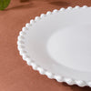 Scalloped Dinner Plate White 10 Inch - Serving plate, rice plate, ceramic dinner plates| Plates for dining table & home decor