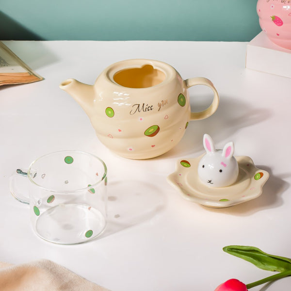 Bunny Cup And Kettle Cream