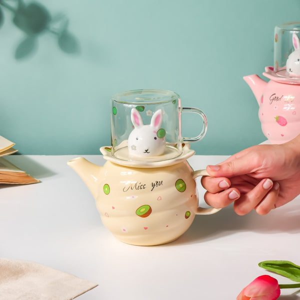 Bunny Cup And Kettle Cream