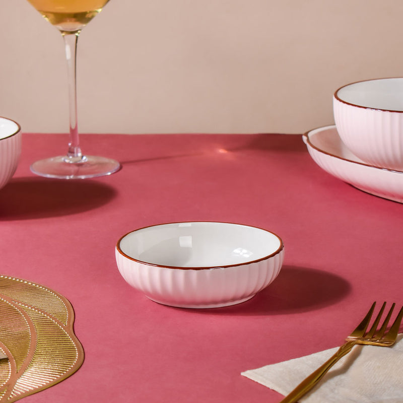 Dune Dessert Plate Pink - Serving plate, small plate, snacks plates | Plates for dining table & home decor