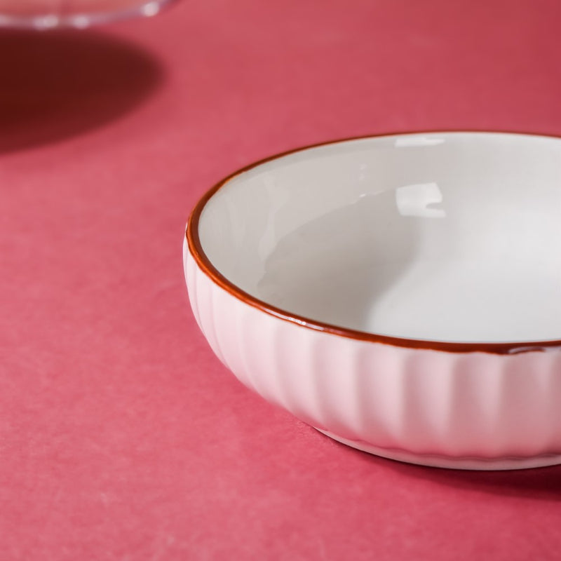 Dune Dessert Plate Pink - Serving plate, small plate, snacks plates | Plates for dining table & home decor