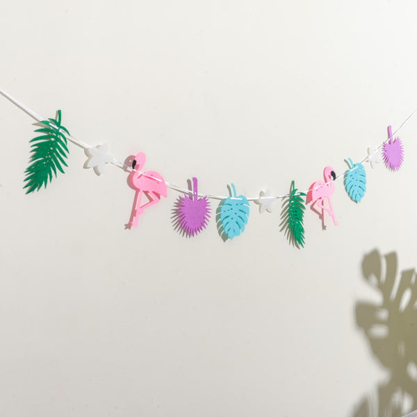 Flamingo Bunting - Bunting for wall decoration | Living room decoration items, party decor
