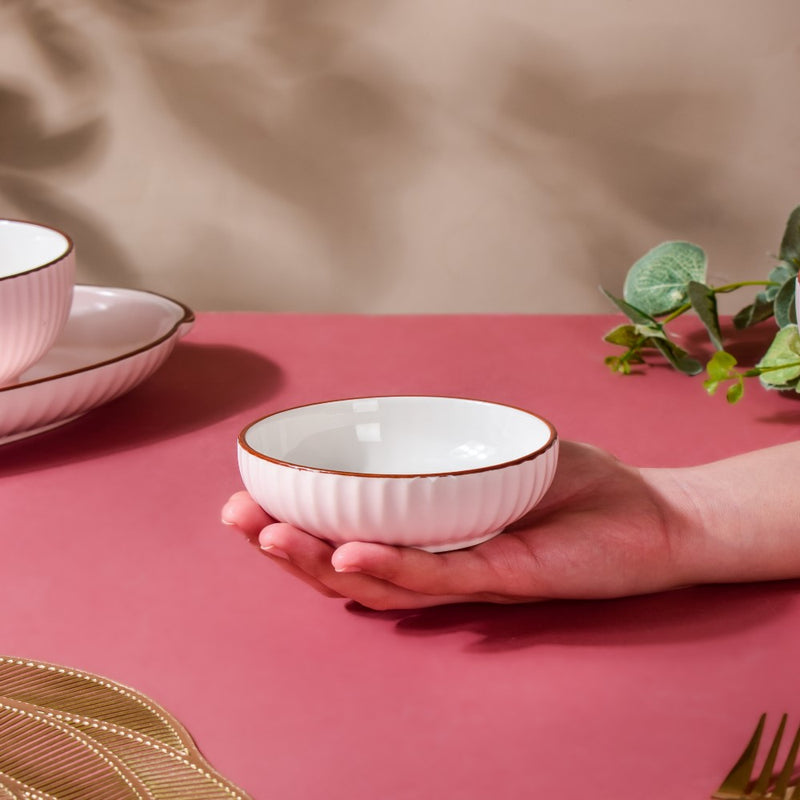 Dune Dessert Plate Pink - Serving plate, small plate, snacks plates | Plates for dining table & home decor