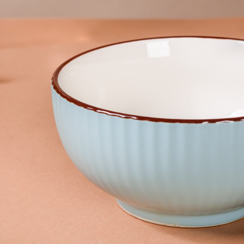 Dune Snack Bowl Blue 300 ml - Bowl,ceramic bowl, snack bowls, curry bowl, popcorn bowls | Bowls for dining table & home decor