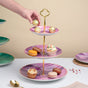 Jazz Ceramic 3 Tier Cake Stand Pink