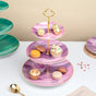 Jazz Ceramic 3 Tier Cake Stand Pink