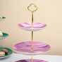 Jazz Ceramic 3 Tier Cake Stand Pink