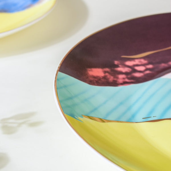 Colourful Ceramic Snack Plate 8 Inch - Serving plate, snack plate, dessert plate | Plates for dining & home decor