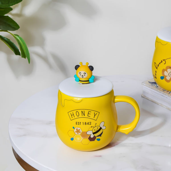 Honey Bee Coffee Mug Yellow 350 ml