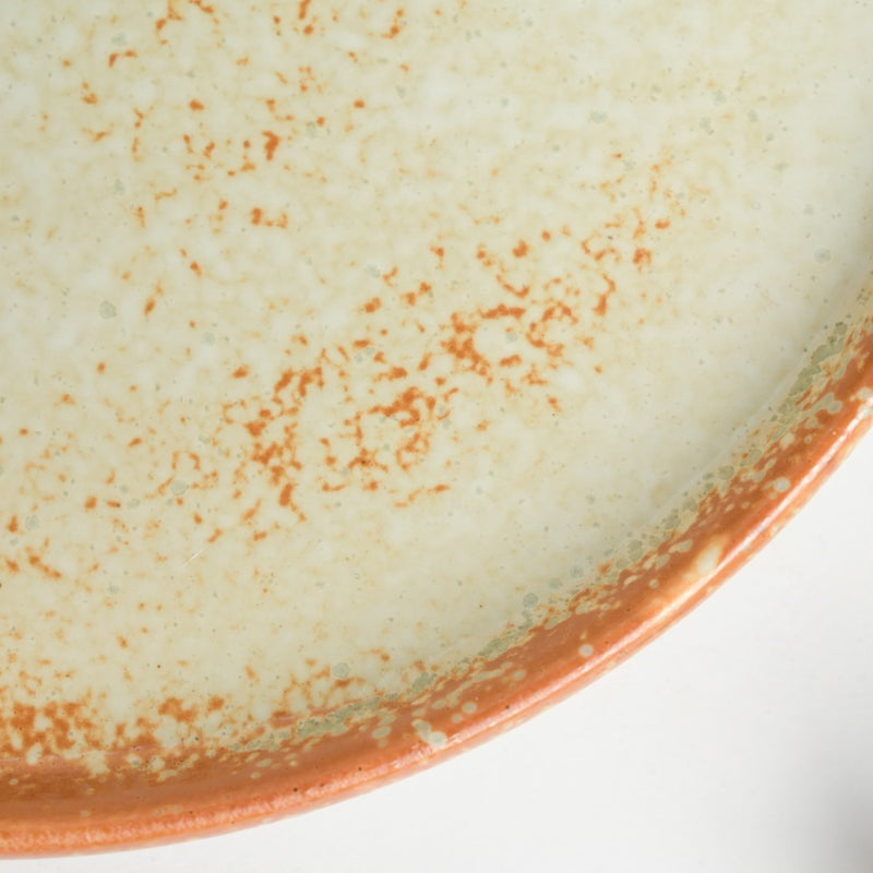 Earthy Stoneware Round Snack Plate 8 Inch - Serving plate, snack plate, dessert plate | Plates for dining & home decor