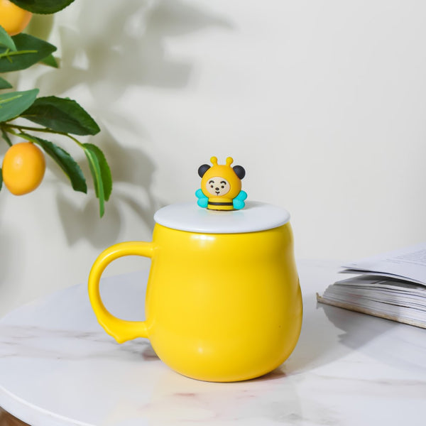 Honey Bee Coffee Mug Yellow 350 ml