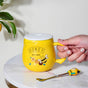 Honey Bee Coffee Mug Yellow 350 ml- Mug for coffee, tea mug, cappuccino mug | Cups and Mugs for Coffee Table & Home Decor