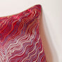 Luxury Embroidered Cushion Cover Red Set of 2 17x17 Inch