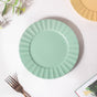 Claramay Mint Green Pastel Ceramic Snack Plate 8 Inch - Serving plate, snack plate, dessert plate | Plates for dining & home decor