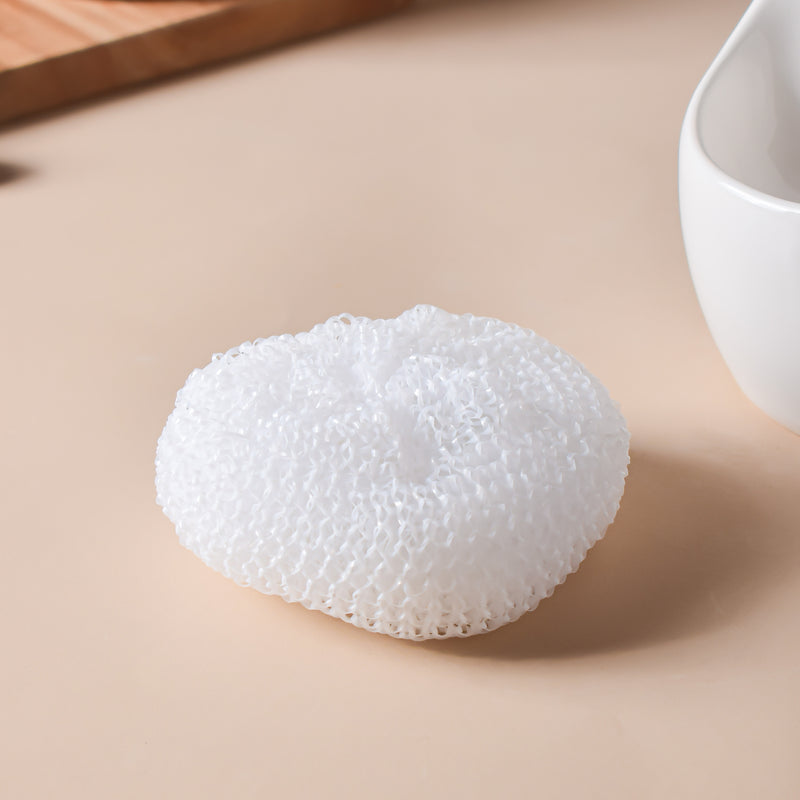 Noelle White Dispenser With Scrubber 450ml