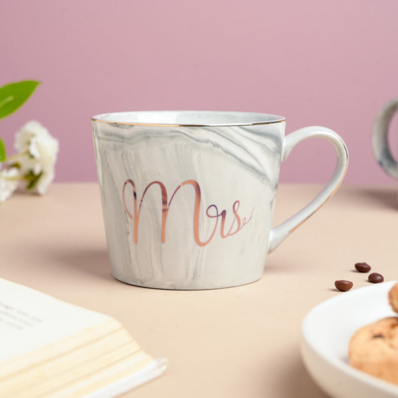 Grey Mrs. Cup- Mug for coffee, tea mug, cappuccino mug | Cups and Mugs for Coffee Table & Home Decor