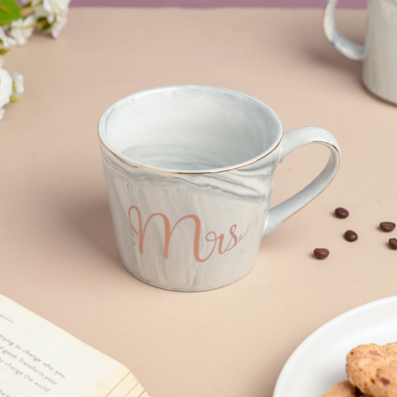 Grey Mrs. Cup- Mug for coffee, tea mug, cappuccino mug | Cups and Mugs for Coffee Table & Home Decor