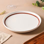 Ivory Ceramic Dinner Plate 10 Inch - Serving plate, lunch plate, ceramic dinner plates| Plates for dining table & home decor