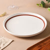 Ivory Ceramic Dinner Plate 10 Inch