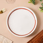 Ivory Ceramic Dinner Plate 10 Inch - Serving plate, lunch plate, ceramic dinner plates| Plates for dining table & home decor