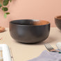 Savanna Stoneware Curry Bowl Black Brown 500 ml - Bowl, ceramic bowl, serving bowls, noodle bowl, salad bowls, bowl for snacks, large serving bowl | Bowls for dining table & home decor