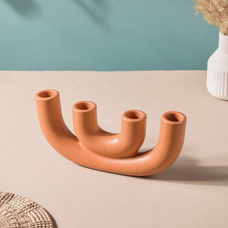 Contemporary Ceramic Candle Stand - Candle stand | Room decoration