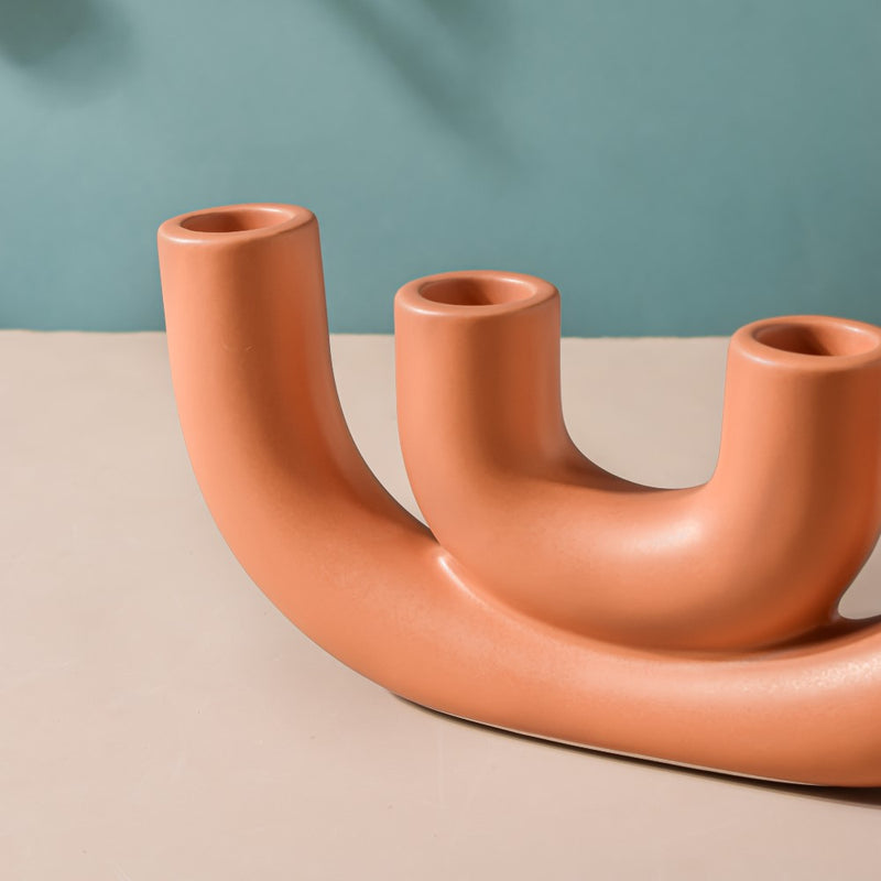 Contemporary Ceramic Candle Stand - Candle stand | Room decoration