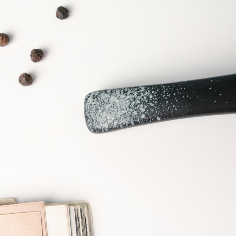 Ceramic Spoon For Soup Matte Black
