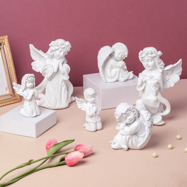 Sleeping Angel Statue Left - Showpiece | Home decor item | Room decoration item
