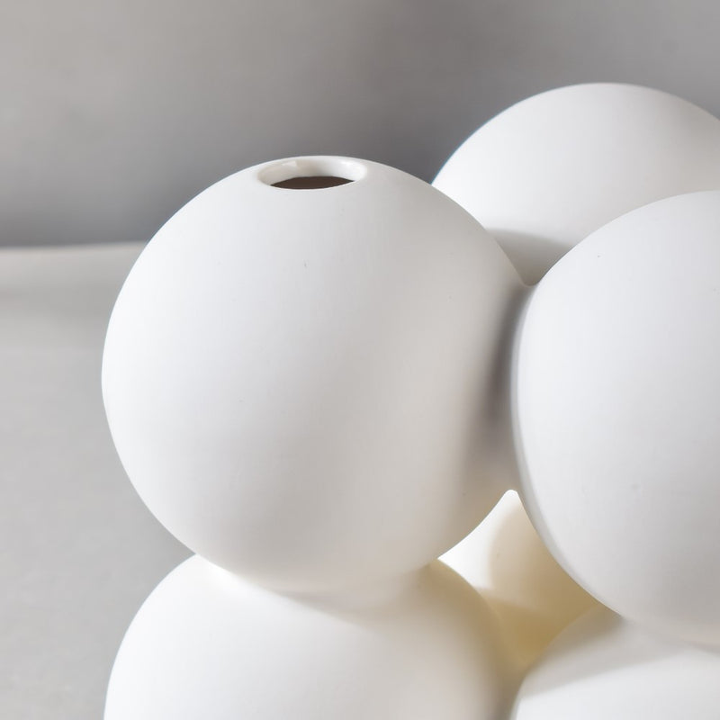 Bubble Bud Ceramic Vase - Flower vase for home decor, office and gifting | Room decoration items