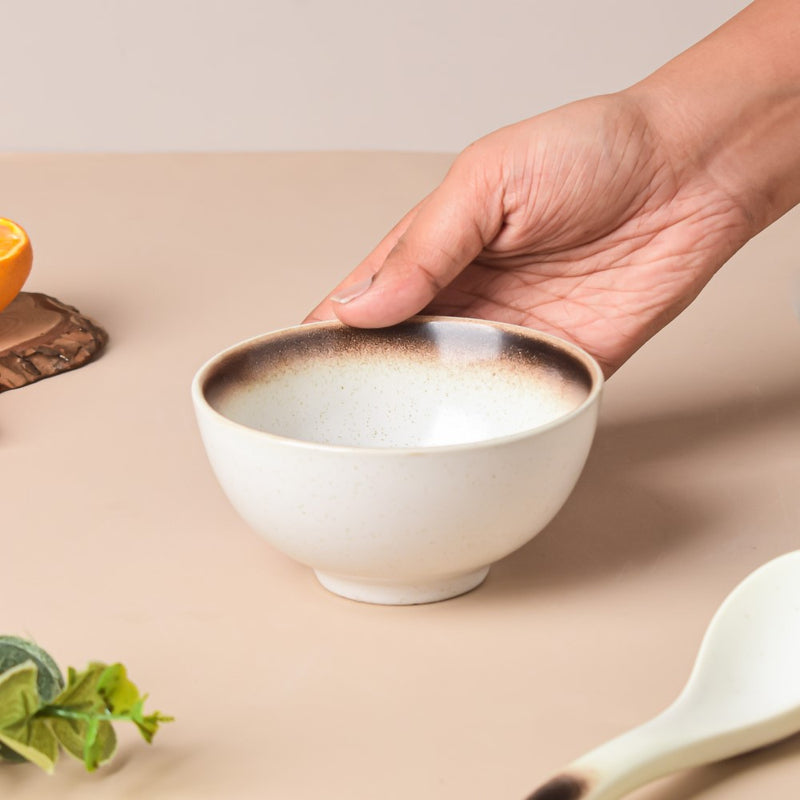 Cavern Clay Ceramic Side Bowl 250 ml - Bowl, soup bowl, ceramic bowl, snack bowls, curry bowl, popcorn bowls | Bowls for dining table & home decor