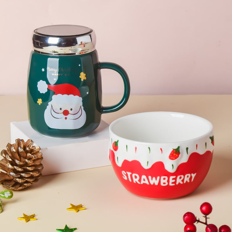 Merry Strawberry Christmas Hamper Set Of 4