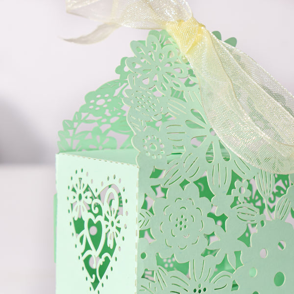 Mint Green Square Paper Gift Box