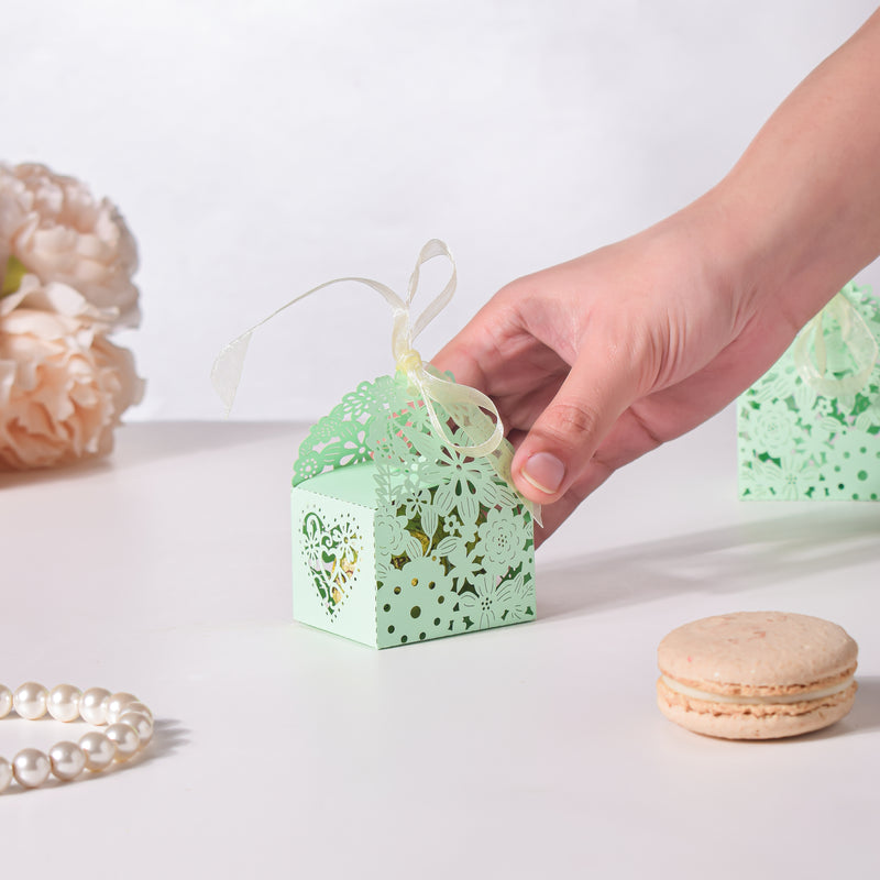 Mint Green Square Paper Gift Box