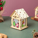 Jolly Snowman Wooden House LED Christmas Decor Large - Showpiece | Home decor item | Room decoration item