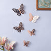 Rose Gold Foil Butterfly 3D Wall Stickers Set Of 12 - Wall stickers for wall decoration & wall design | Room decor items