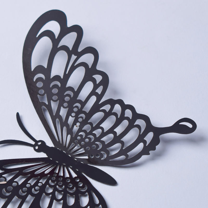 Black Butterfly 3D Wall Stickers Set Of 36 - Wall stickers for wall decoration & wall design | Room decor items