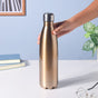 Stainless Steel Water Bottle Gold 750ml - Water bottle, steel water bottle | Bottle for Travelling