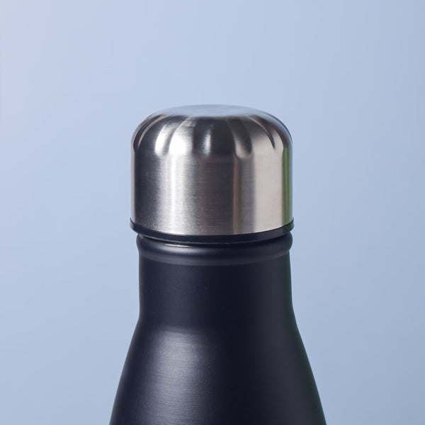 Stainless Steel Water Bottle Matte Black 500ml - Water bottle, steel water bottle | Bottle for Travelling