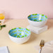 Mandala Ceramic Snack Bowl White 400ml Set Of 2 - Bowl,ceramic bowl, snack bowls, curry bowl, popcorn bowls | Bowls for dining table & home decor