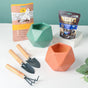 Plant Pot, Tools, And Seeds Diwali Hamper Set Of 7