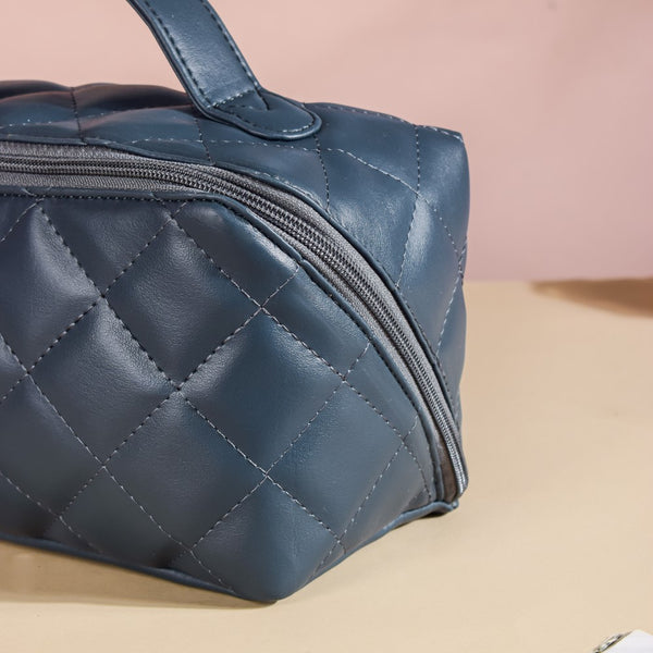 Multipurpose Travel Vanity Bag Blue Grey