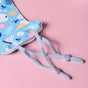 Tropical Vibes Face Mask With Adjustable Straps Blue Set Of 2