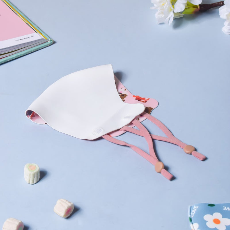 Zootopia Animal Printed Face Mask Pink Set Of 2