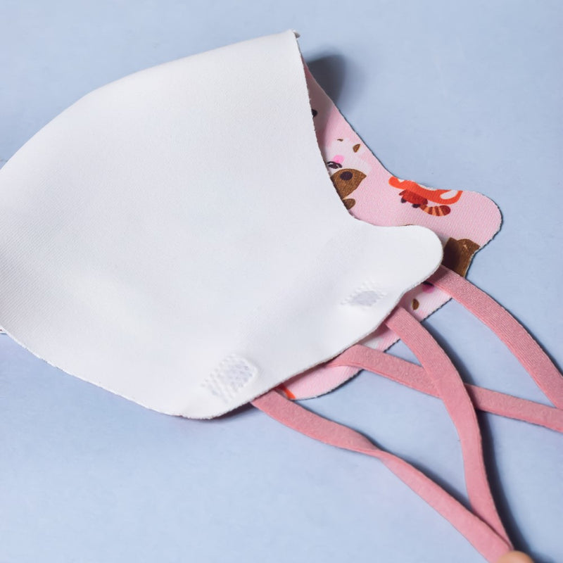 Zootopia Animal Printed Face Mask Pink Set Of 2