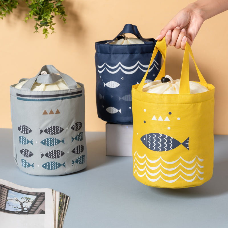 Fish Print Lunch Bag
