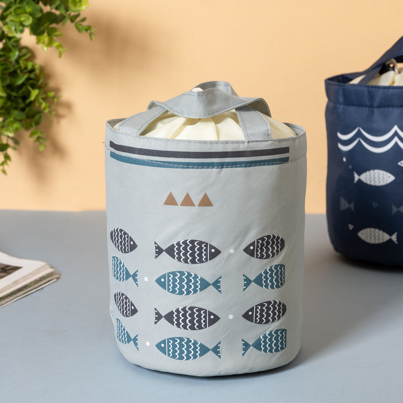 Fish Print Lunch Bag