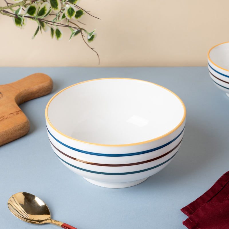 Feliz Serving Bowl - Bowl, ceramic bowl, serving bowls, noodle bowl, salad bowls, curry bowl, bowl for snacks, large serving bowl | Bowls for dining table & home decor